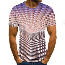 Load image into Gallery viewer, 2020 New Summer 3D printed men's T-shirt casual short-sleeved men's T-shirt fashion hip-hop top

