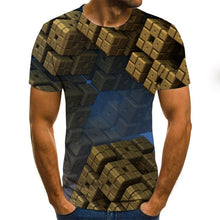 Load image into Gallery viewer, 2020 New Summer 3D printed men's T-shirt casual short-sleeved men's T-shirt fashion hip-hop top
